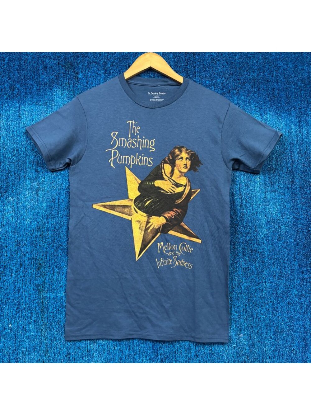 The Smashing Pumpkins Mellon Collie Infinite Sadness Rock Blue T-Shirt Size Medi